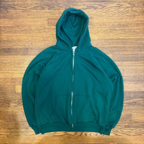 ( THERMAL ) American Edition Zip Hoodie - Green - Picture 1 of 6
